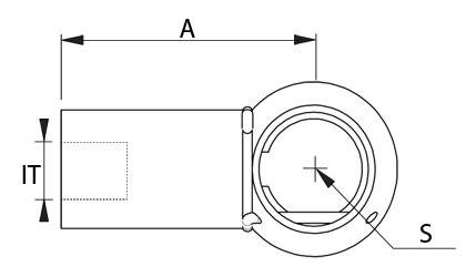 Esquema técnico - Conector de bola