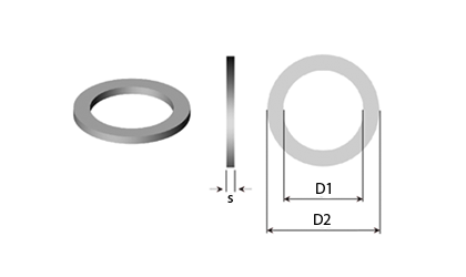 Dibujo técnico - Arandelas de soporte & Arandelas de ajuste