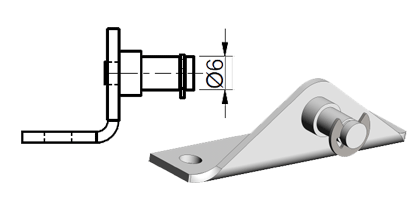 Technical drawing - Endfitting - Brackets mandrel